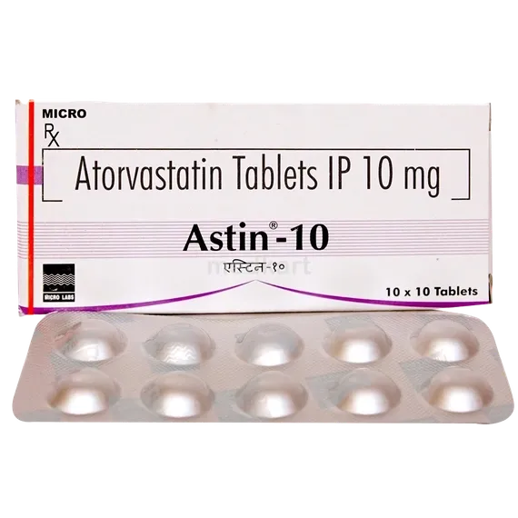 astin 10mg tablet 10's